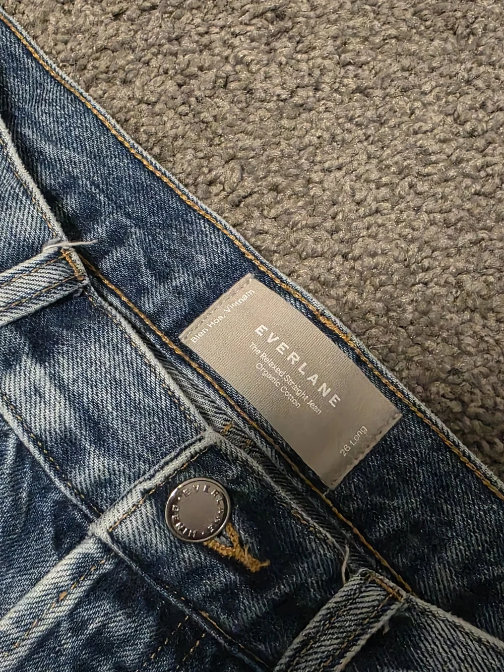 Everlane Women's Straight-Leg Light Blue Denim Jeans